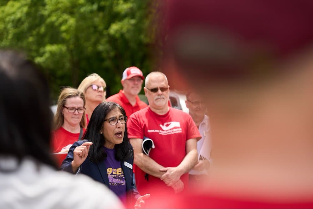 Lisa Kaul — speaking at an event